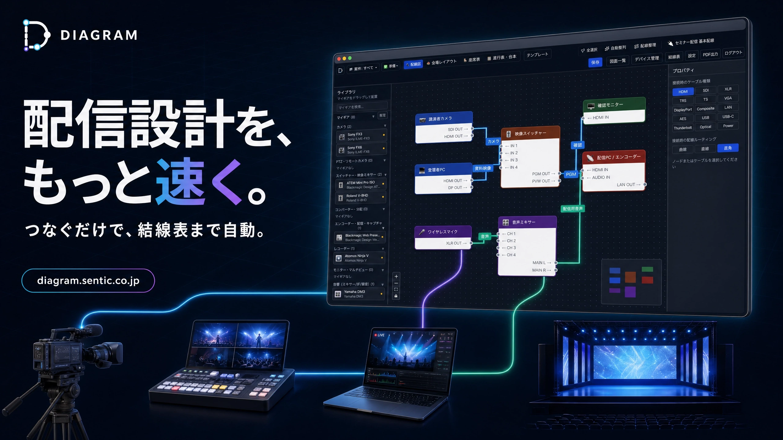 DIAGRAM|配線図・結線表を自動作成するWebアプリの企画・開発